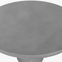 Mesa de Refeição Redonda Efeito Cimento