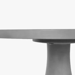 Mesa de Refeição Redonda Efeito Cimento