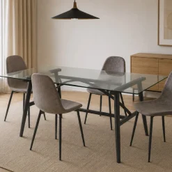 Mesa de Vidro 158x97x76 cm