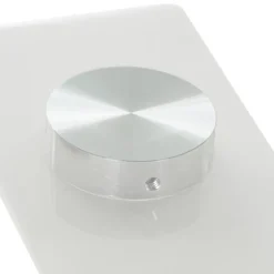 Mesa Jantar Vidro com Estrutura Branca | 160X90X75