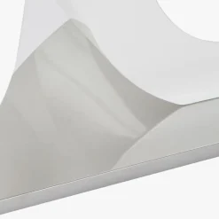 Mesa Jantar Vidro com Estrutura Branca | 160X90X75