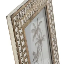 Moldura de Madeira com Flores 20x25