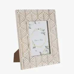 Moldura de Madeira com Folhas 13x18