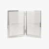 Moldura Dupla Vertical Prateada 13x18