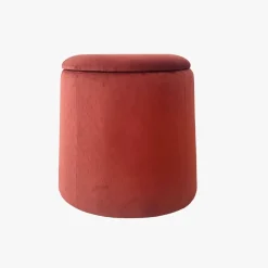 Pouf Tijolo de Veludo com padrão e arrumação