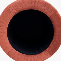 Pouf Tijolo de Veludo com padrão e arrumação