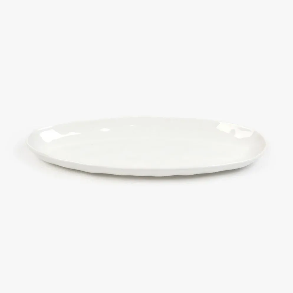 Prato oval martelado 30 cm