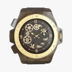 Relógio de Parede Pulso Dourado