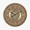 Relógio Parede Dourado 59x8x59