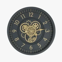 Relógio Preto e Dourado