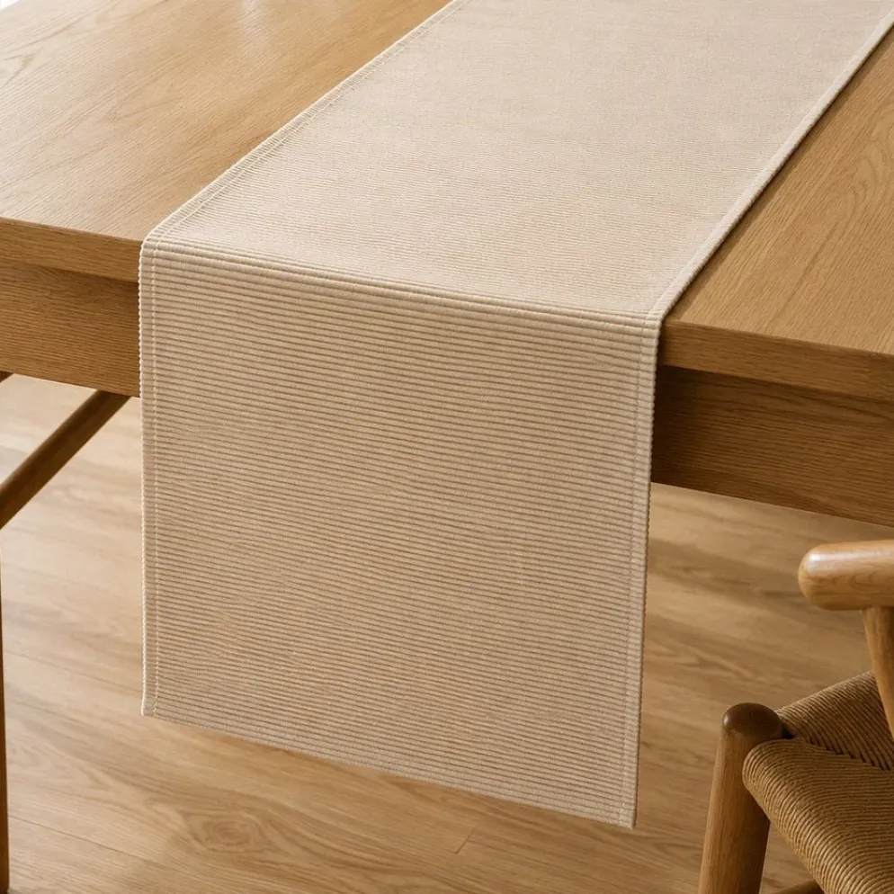 Runner para Mesa Algodão Bege