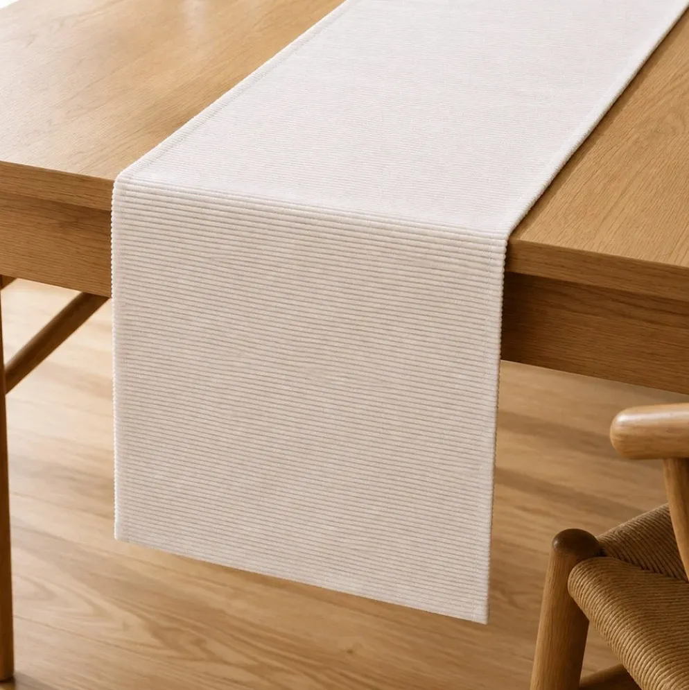 Runner para Mesa Algodão Branco