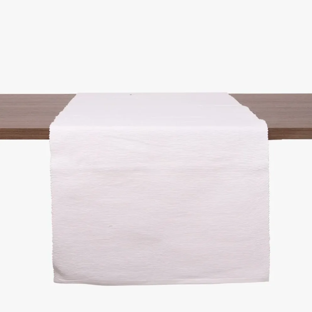 Runner para Mesa Algodão Branco