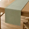 Runner para Mesa Algodão Verde Claro