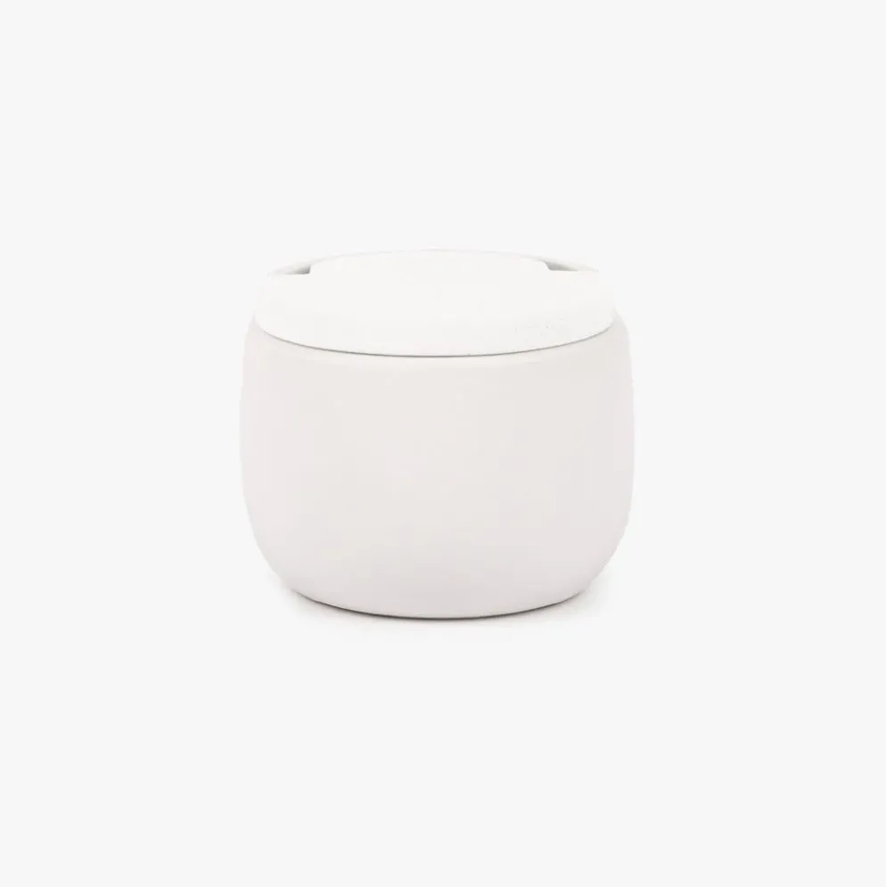 Saleiro em ceramica branco