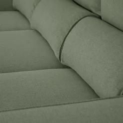 Sofá Cama com Chaise Longue Reversível e Encosto Reclinável