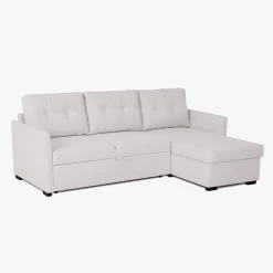 Sofá-cama com chaise longue reversível