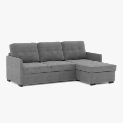 Sofá-cama com chaise longue reversível