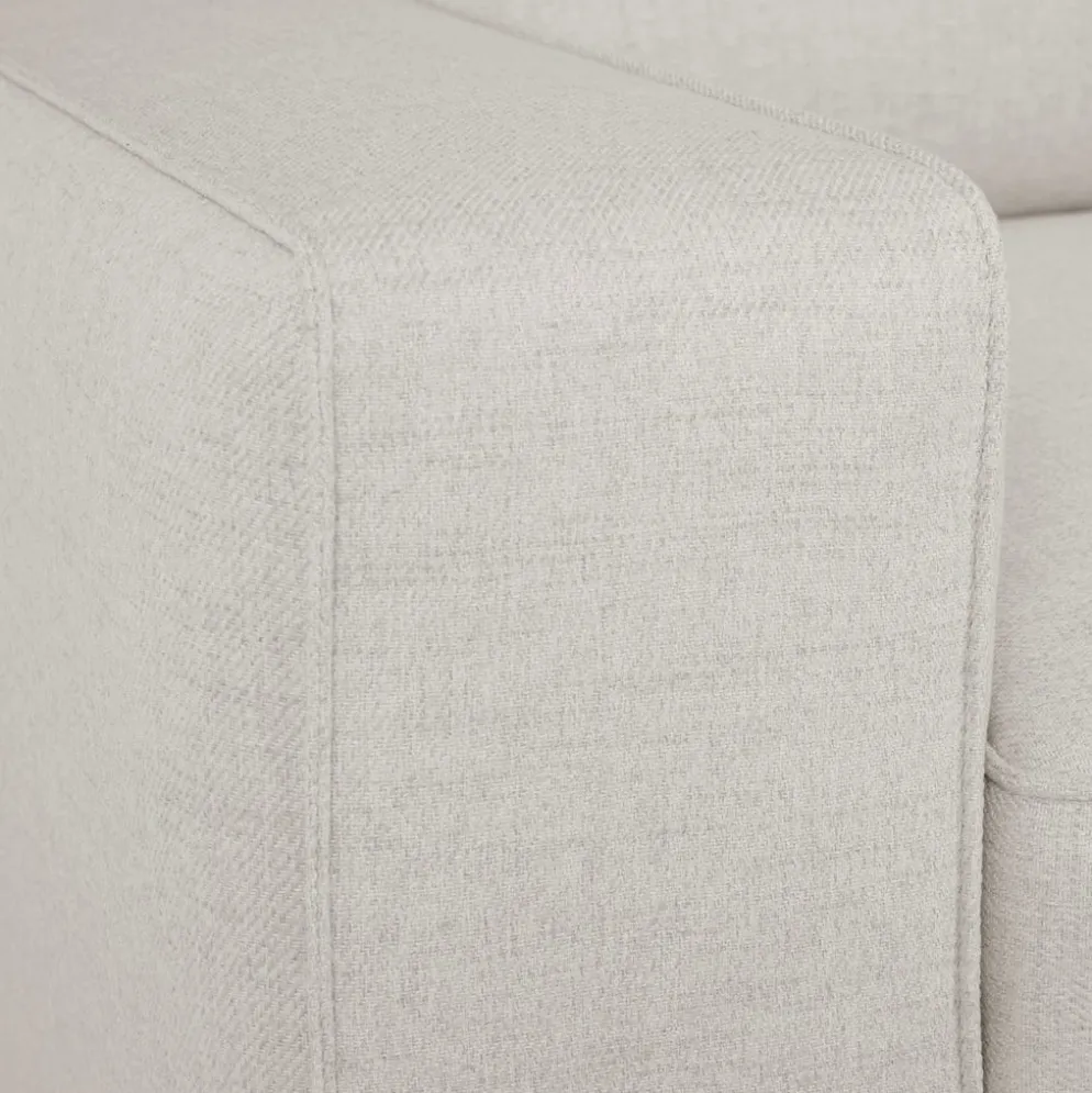 Sofá Cama com Chaise Longue Reversível e Encosto Reclinável