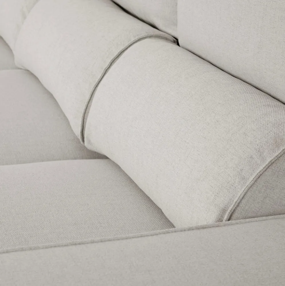 Sofá Cama com Chaise Longue Reversível e Encosto Reclinável
