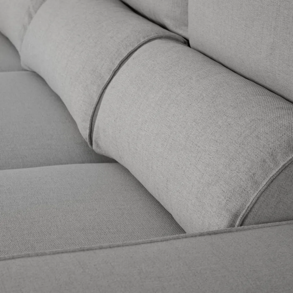 Sofá Cama com Chaise Longue Reversível e Encosto Reclinável