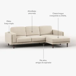 Sofá Chaise Longueà direita
