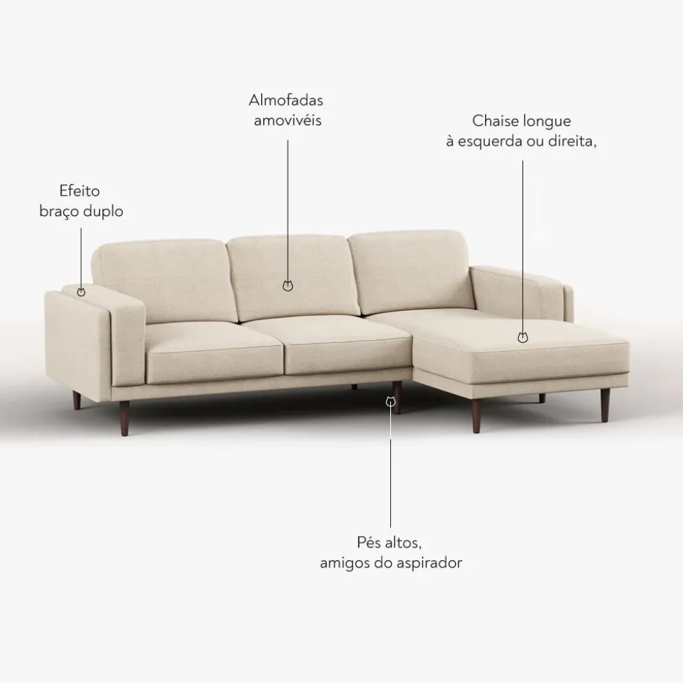Sofá Chaise Longueà esquerda