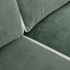 Sofá 3 Lugares Com Perfis em Bege 200x94x86