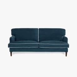 Sofá 3 Lugares com Perfis em Bege 200x94x86