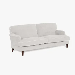 Sofá 3 Lugares Com Perfis em Bege 200x94x86