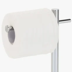 Suporte de Rolo de Papel e Escova WC Cromado