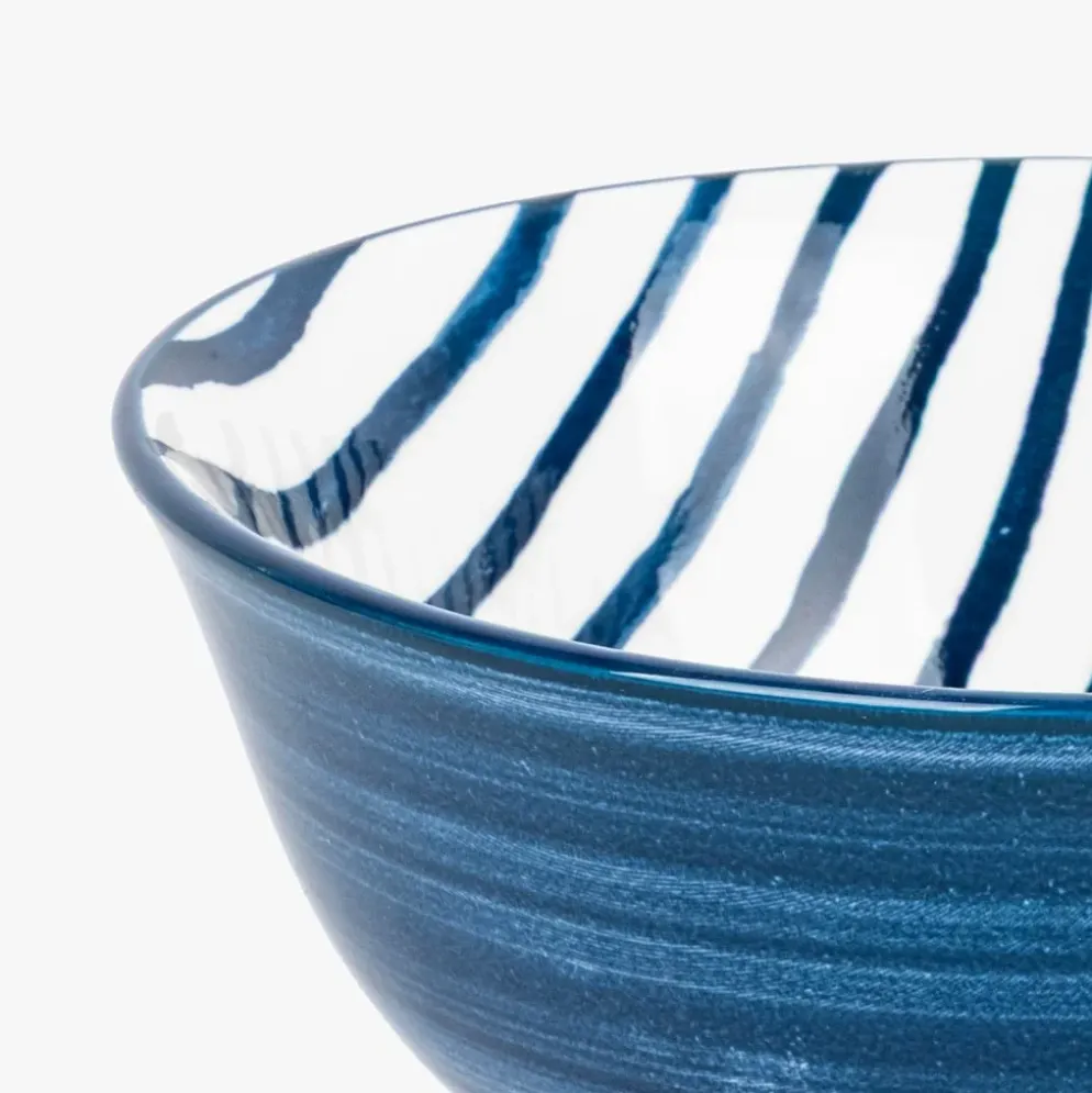 Taça Listas Azul 15,5cm