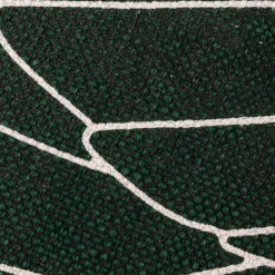 Tapete algodão folhas verde 200x300