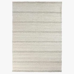 Tapete com Listas Branco 160x230