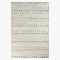 Tapete com Listas Branco 140x200