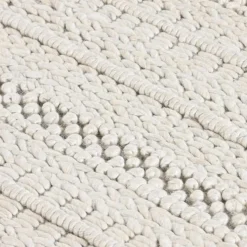 Tapete com Listas Branco 140x200