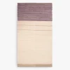 Tapete de Algodão e Juta Bege e Roxo 70x150
