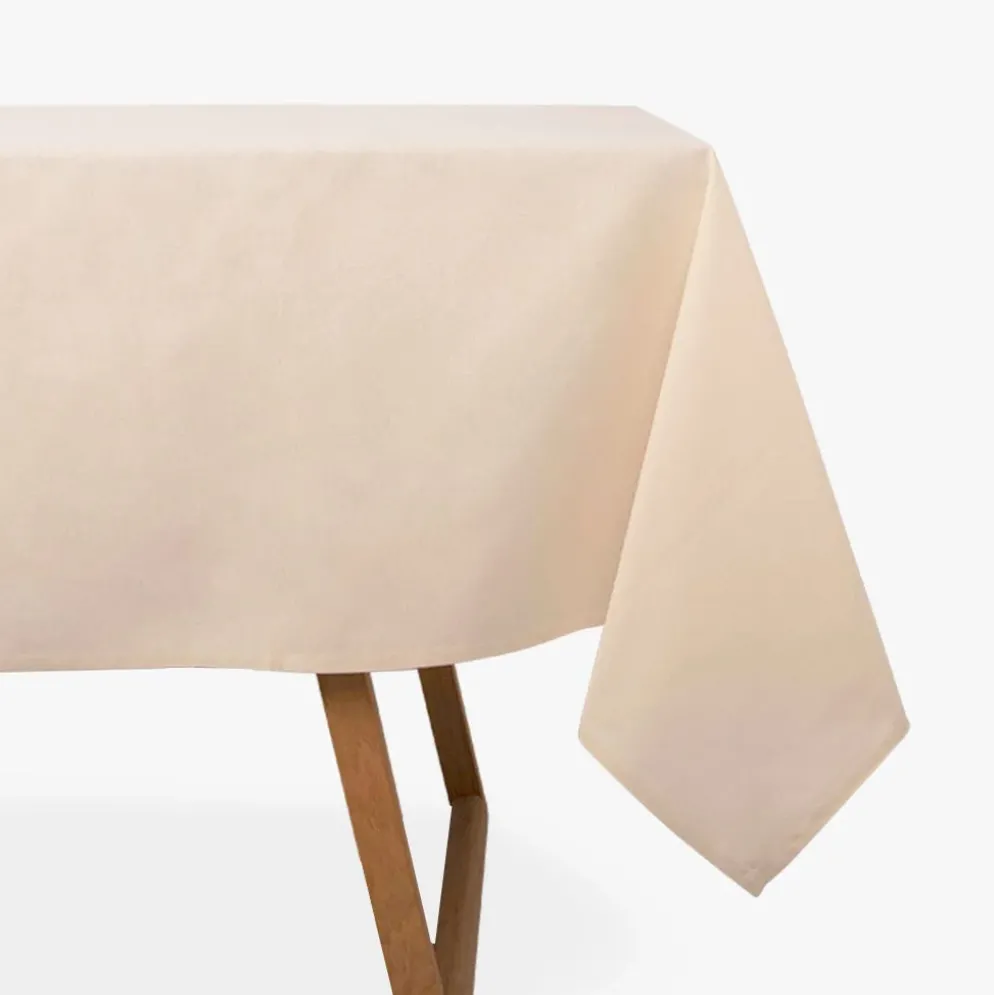 Toalha de Mesa Algodão Retangular Bege