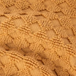 Toalha de Mãos Algodão Favos Amarelo 30x50 cm