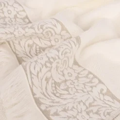 Toalha de Mãos Algodão Jacquard com Barra Floral 30x50 cm